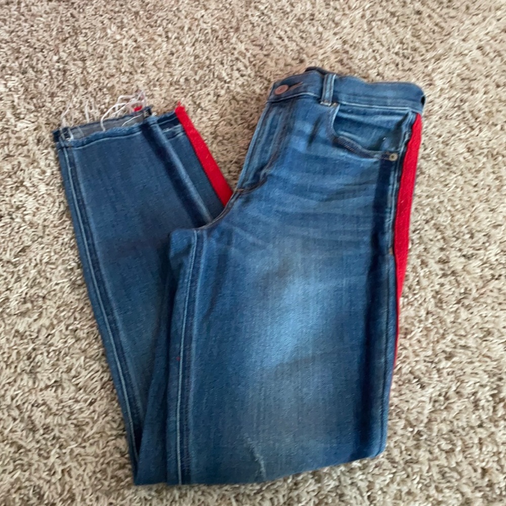 Express distress high rise stretch leggings